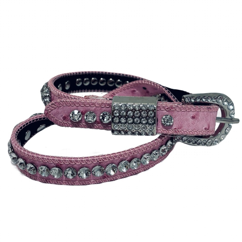 Women’s Shyanne Rhinestone Pink belt Size 26 Extra Rhinestones